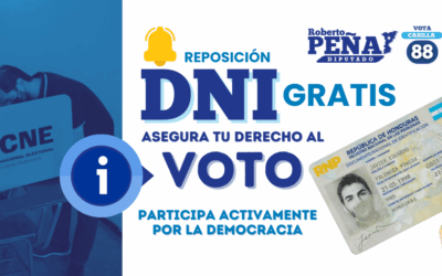 Reposición gratuita del DNI: un paso para que su voz se escuche este 30 de noviembre